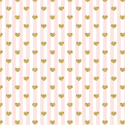 Miniatura 6 de Paquete de vinilo permanente con patrón de corazón de oro rosa paquete de vinilo adhesivo para el día de San Valentín hojas de 12 x 12 pulgadas