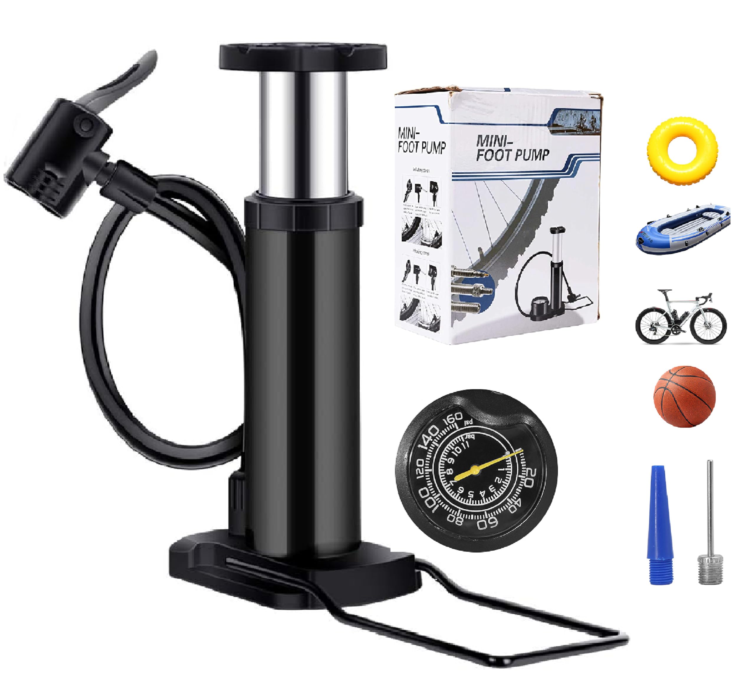 Cycle Pump for Bicycle and Bike Foot Balloon Pump Machine