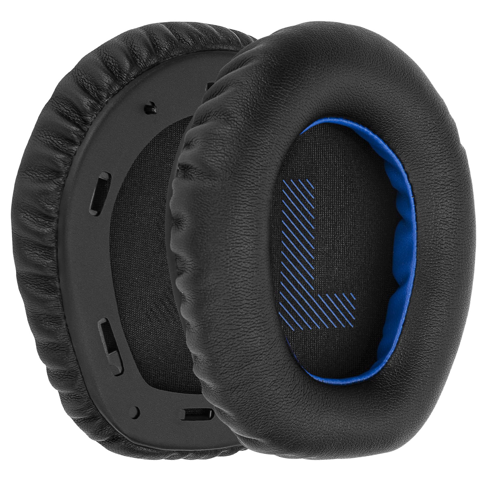 Geekria Replacement Ear Pads for JBL Quantum 100 Headphones Ear Cushions, Repair Parts (Black Blue) - Image 2