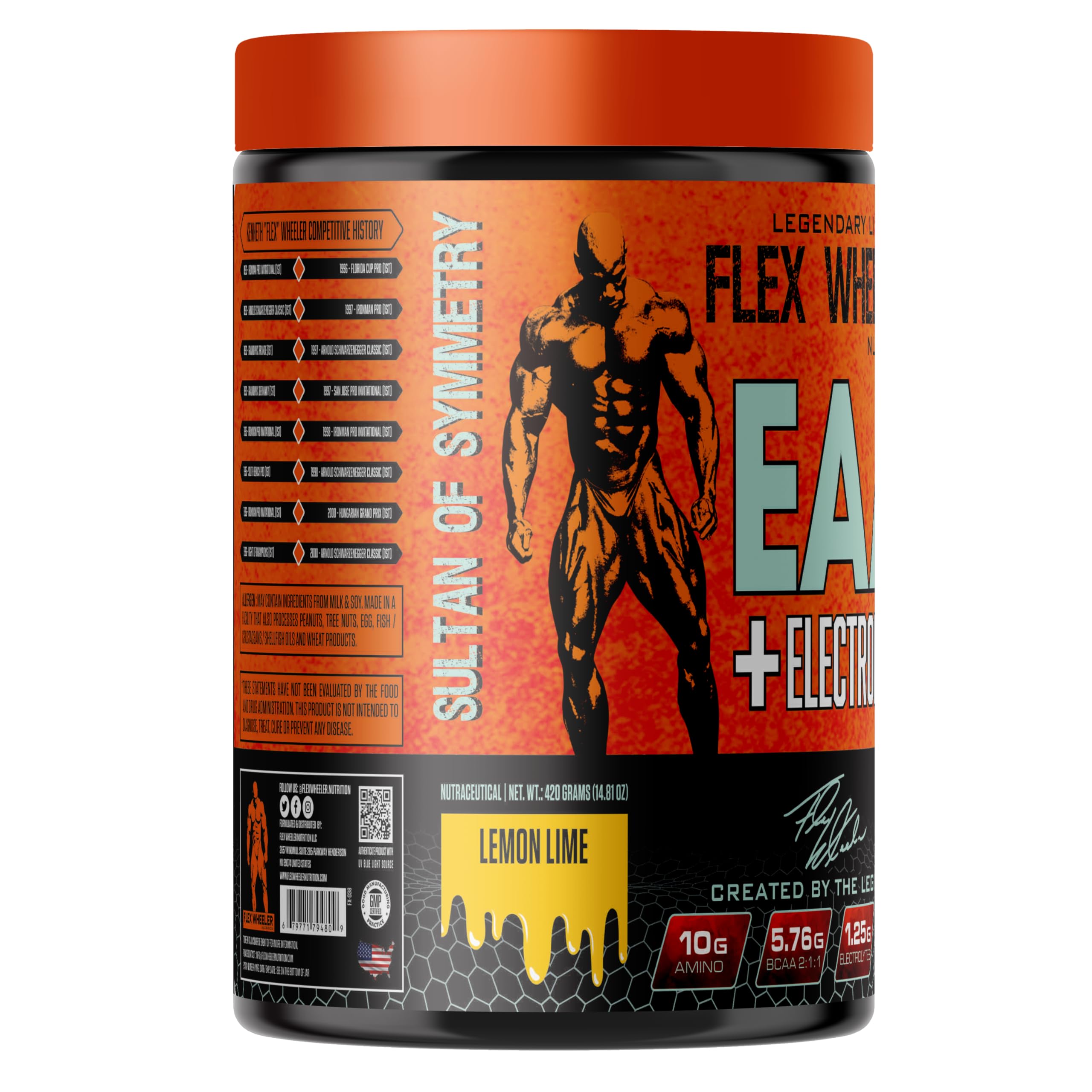Flex Wheeler Nutrition EAA - 30 Servings | Essential Amino Acids Blend for Optimal Recovery and Performance | Lemon Lime Flavor — Amazon image 2