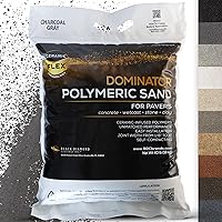Vista 9 de Arena polimérica DOMINATOR gris beige de 10 libras con revolucionaria tecnología Ceramic Flex para estabilizar juntas/espacios de adoquines, 1/8