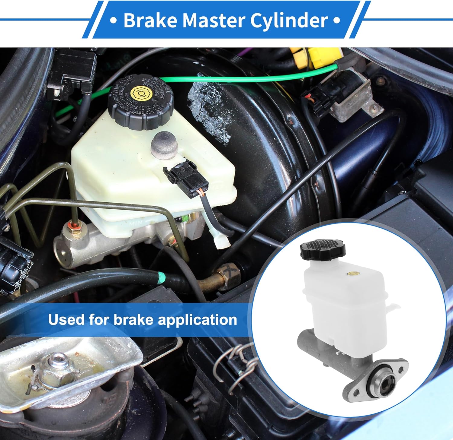 1 Pcs Brake Master Cylinder for Hyundai Sonata 2006-2008 No.585103K200 Engine Compartment Hydraulic Master Cylinder with Reservoir