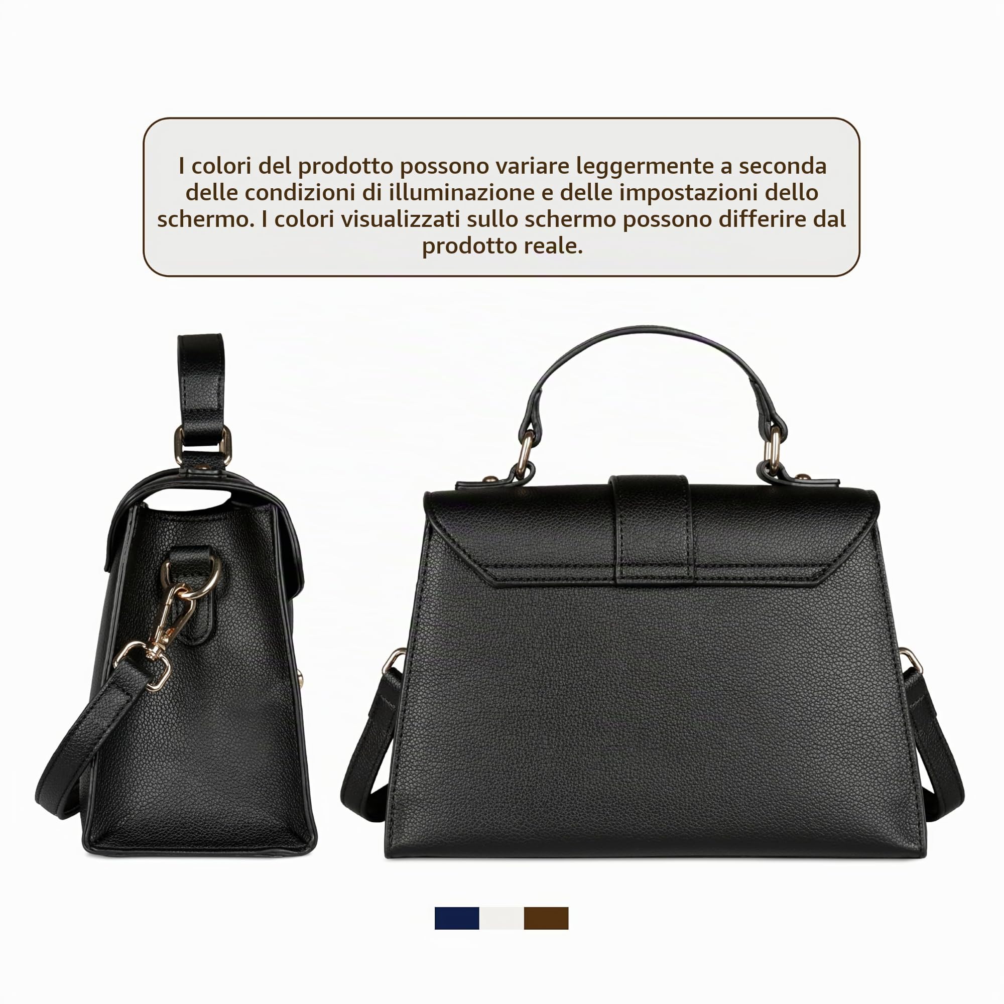 bugatti Mare 3.0 – elegante borsa da donna/borsa a tracolla in ecopelle