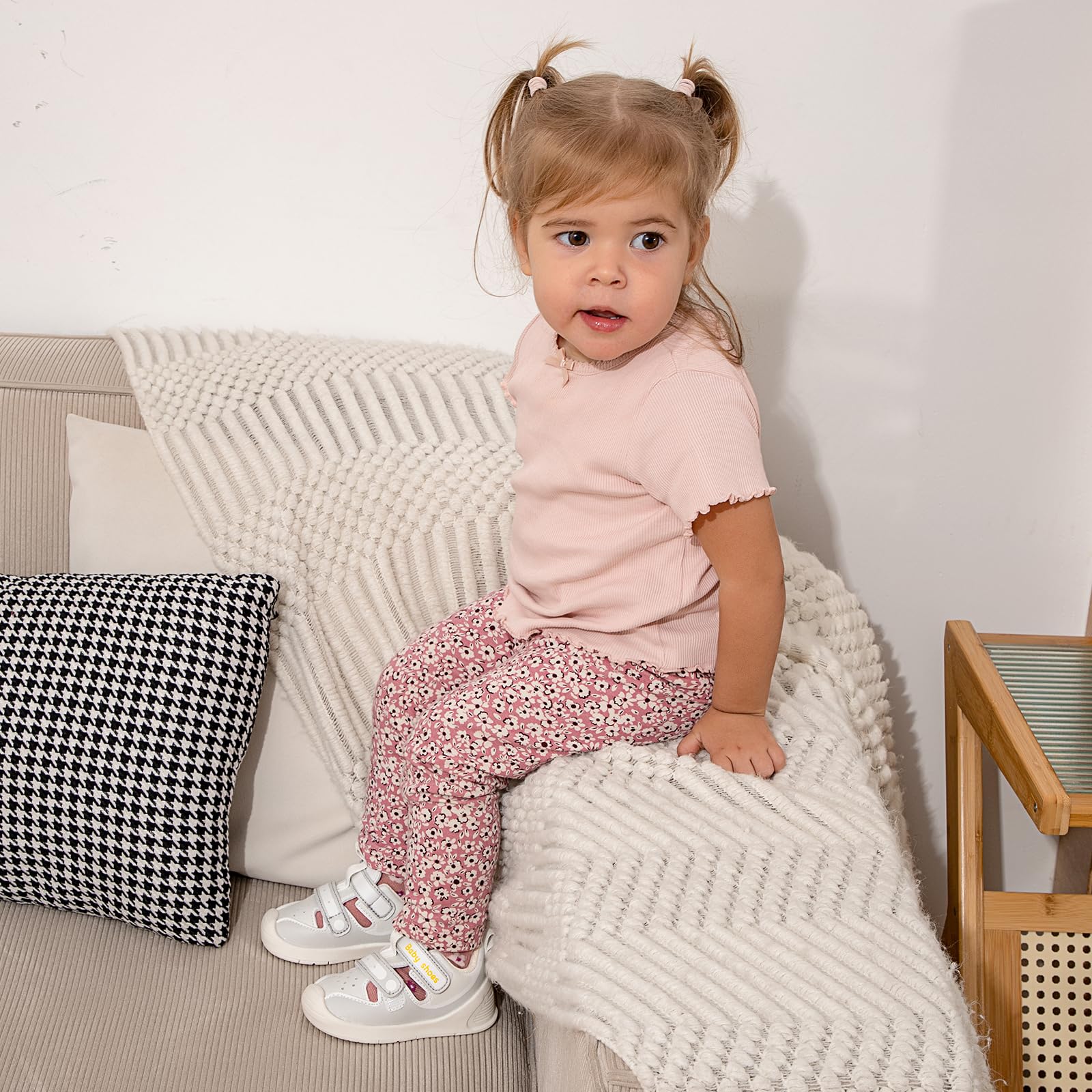LACOFIA Sandalias para Bebé Niño Niña Zapatos Primeros Pasos de Verano Calzado Respirable Infantil con Suela Goma Antideslizante