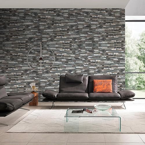 Miniatura 5 de Midcard Azulejos adhesivos para salpicaduras de 10 hojas, azulejos para cocina, baño, lavandería, cámper, chimenea.