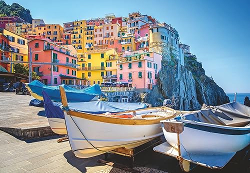 Miniatura 3 de Ravensburger Cinque Terre - Rompecabezas de 300 piezas para adultos y niños a partir de 10 años, Manarola, Italia Exclusivo de Tienda