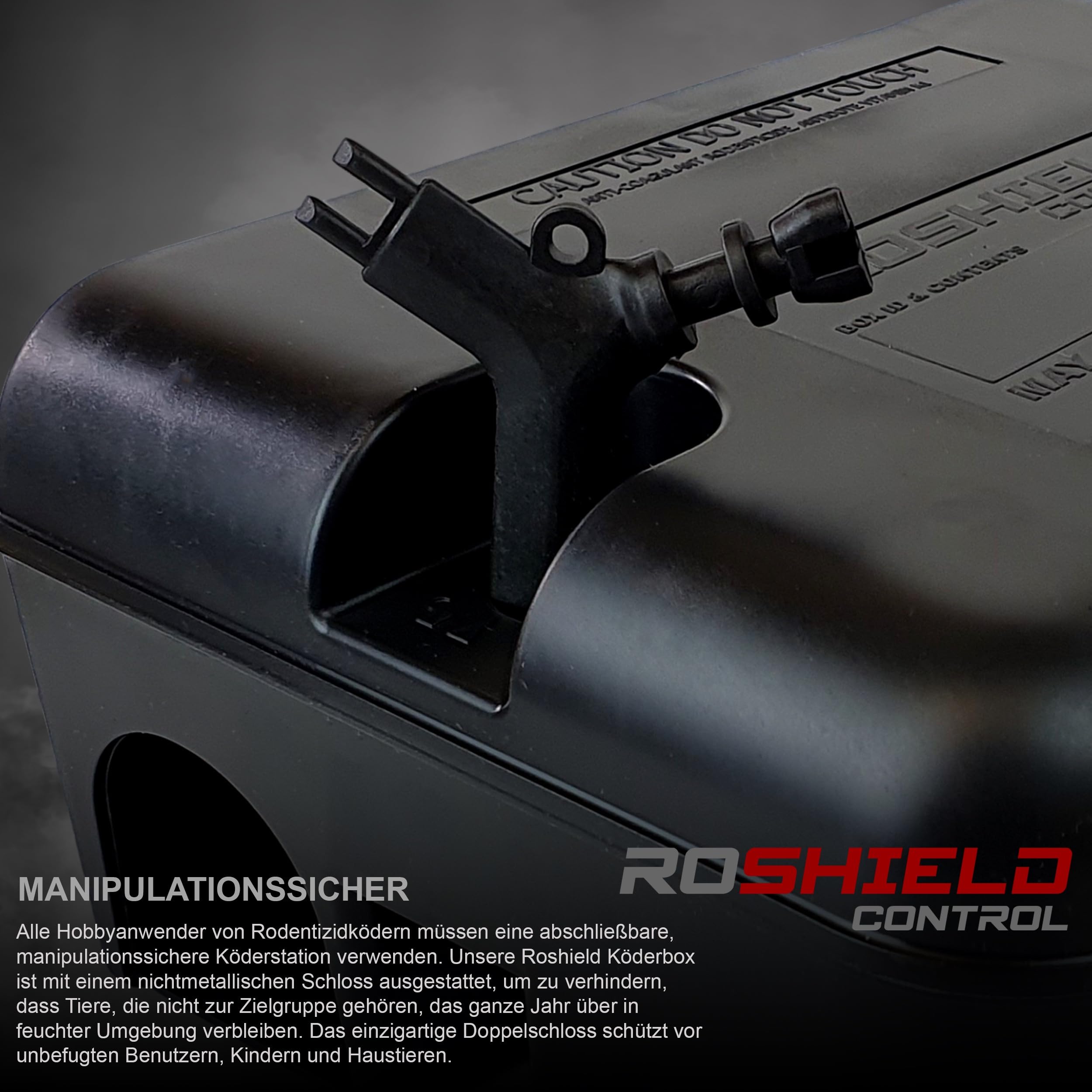 Roshield 2 x Schutzbox für Externe Rattenfallen - Nager- und Schädlingsbekämpfungsset für den Garten, giftfrei - Grüne Profi-Qualität