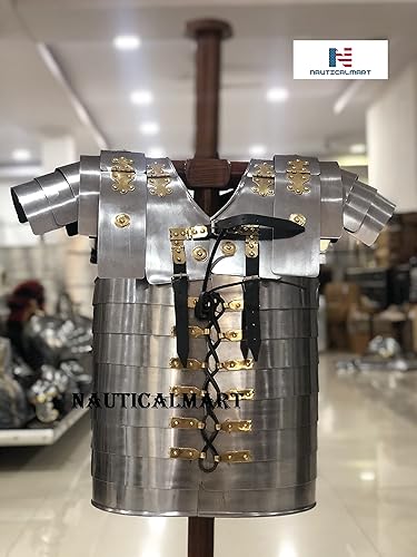 Miniatura 4 de NauticalMart Soldado Romano Militar Lorica Segmentata Cuerpo Armadura 0.63 oz Acero