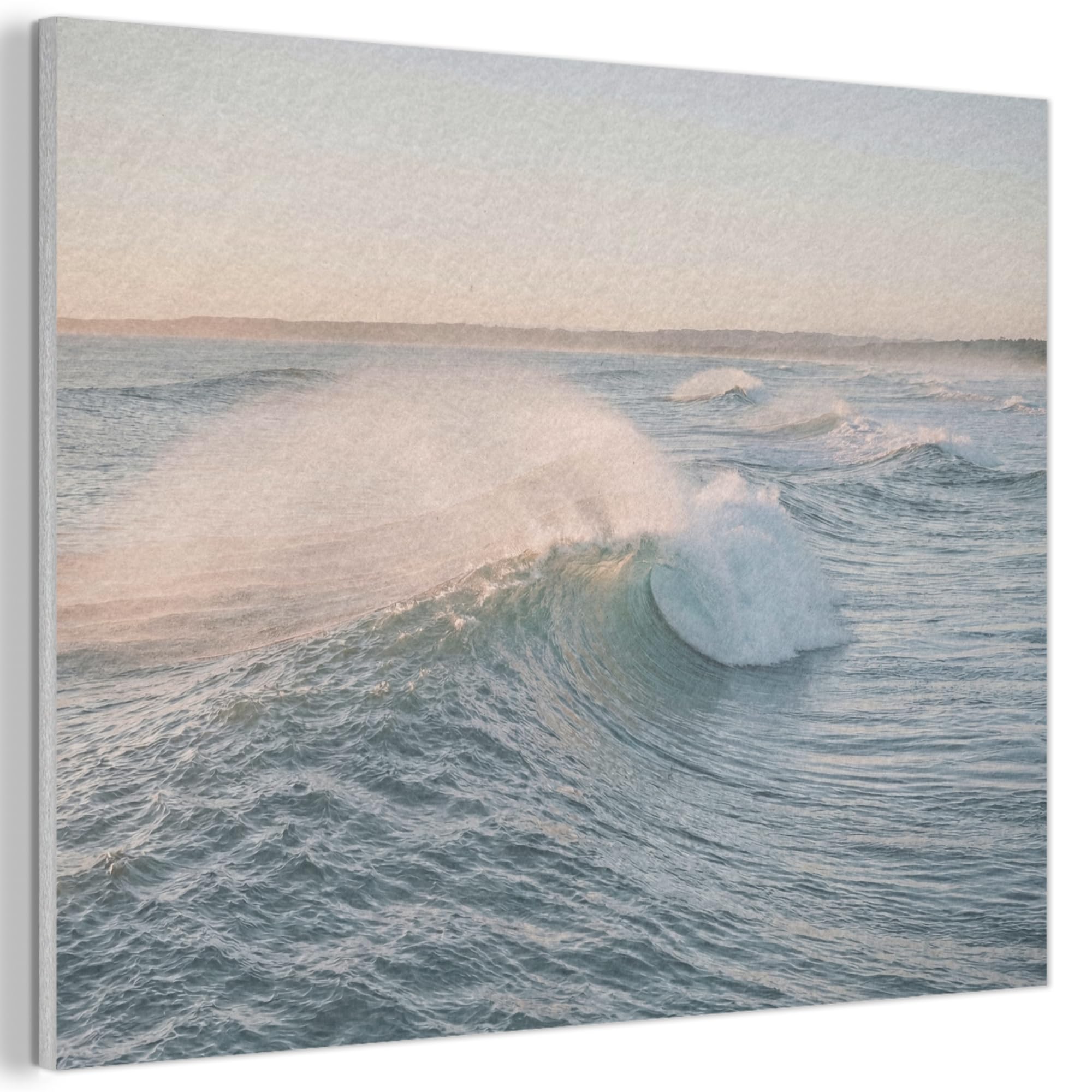 MuchoWow© Felt Panel 80x60 cm Room Style Piece Wallfillers Visual Display Decoration Wall Art Wave - Sea - Water