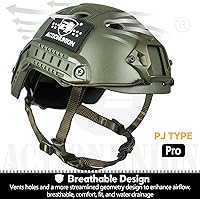 Vista 4 de ACTIONUNION Juego de Casco Pro Airsoft Tipo PJ Táctico para Paintball