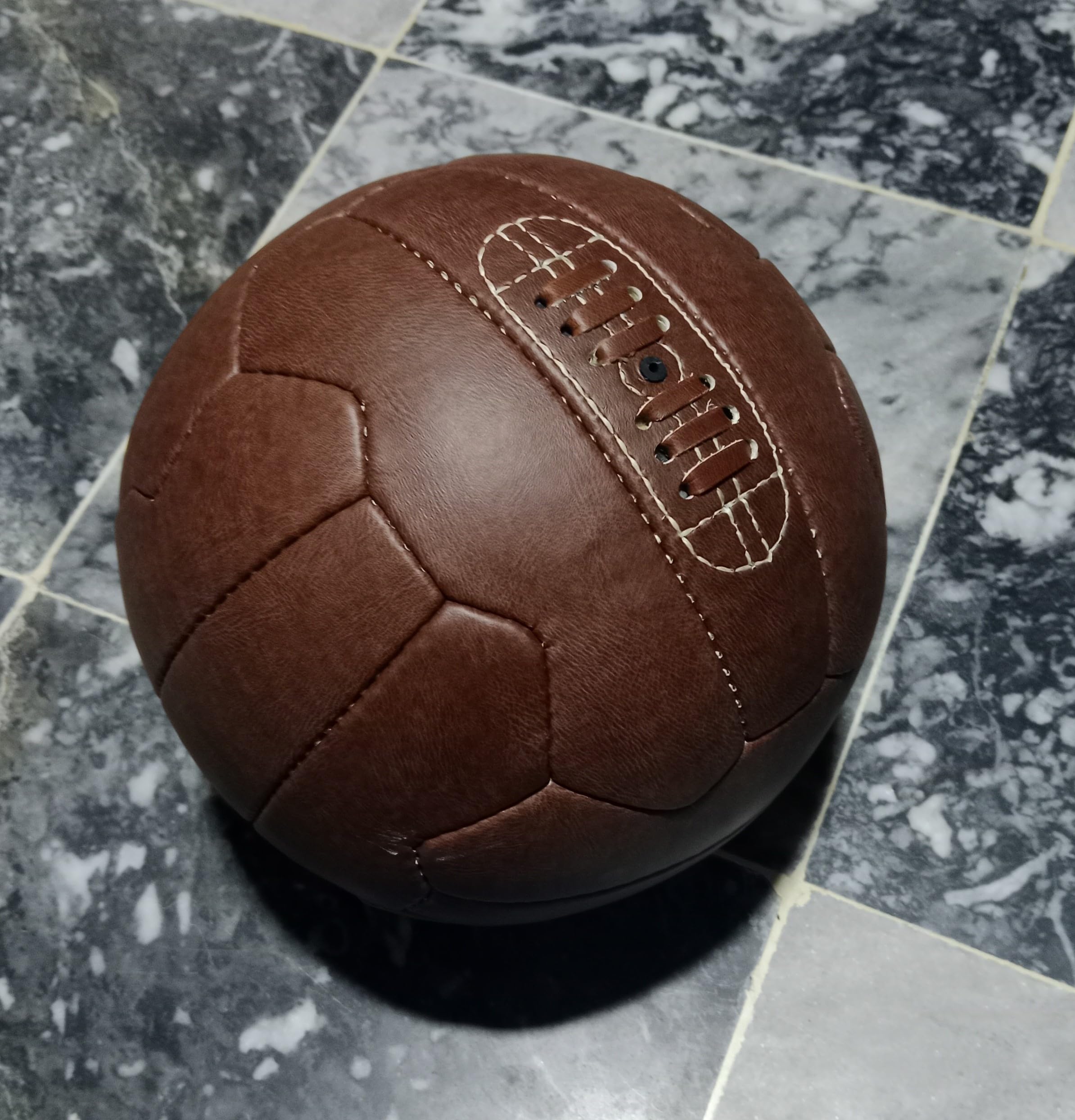 Palla da Calcio Vintage Taglia 5 Marrone Replica Coppa del Mondo 1966
