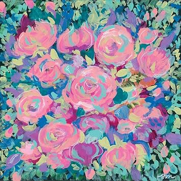 ArtExpert Pink Blossoms by Jessica Mingo - 16x16 Art Print Poster
