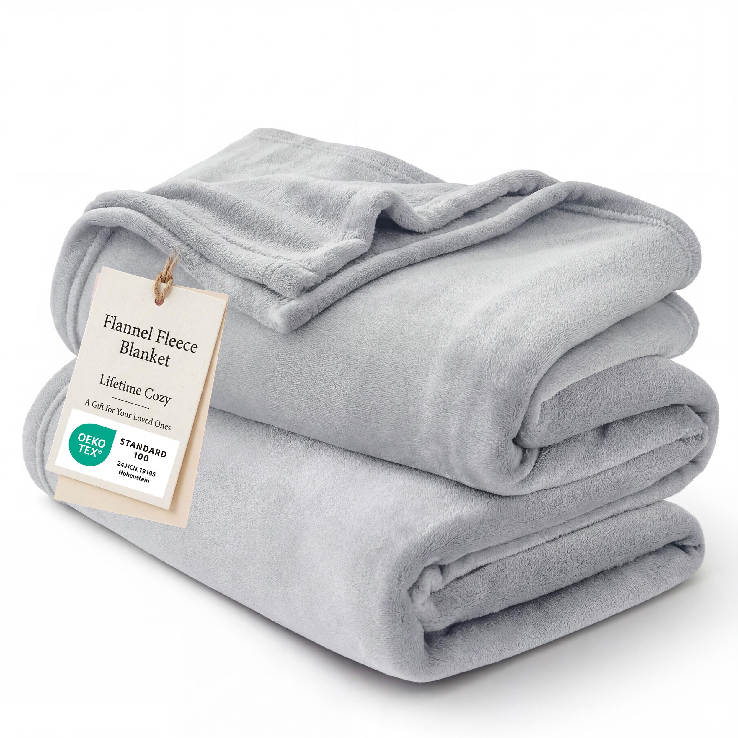 Amazon.com: Bedsure GentleSoft Fleece Blankets Queen Size Light