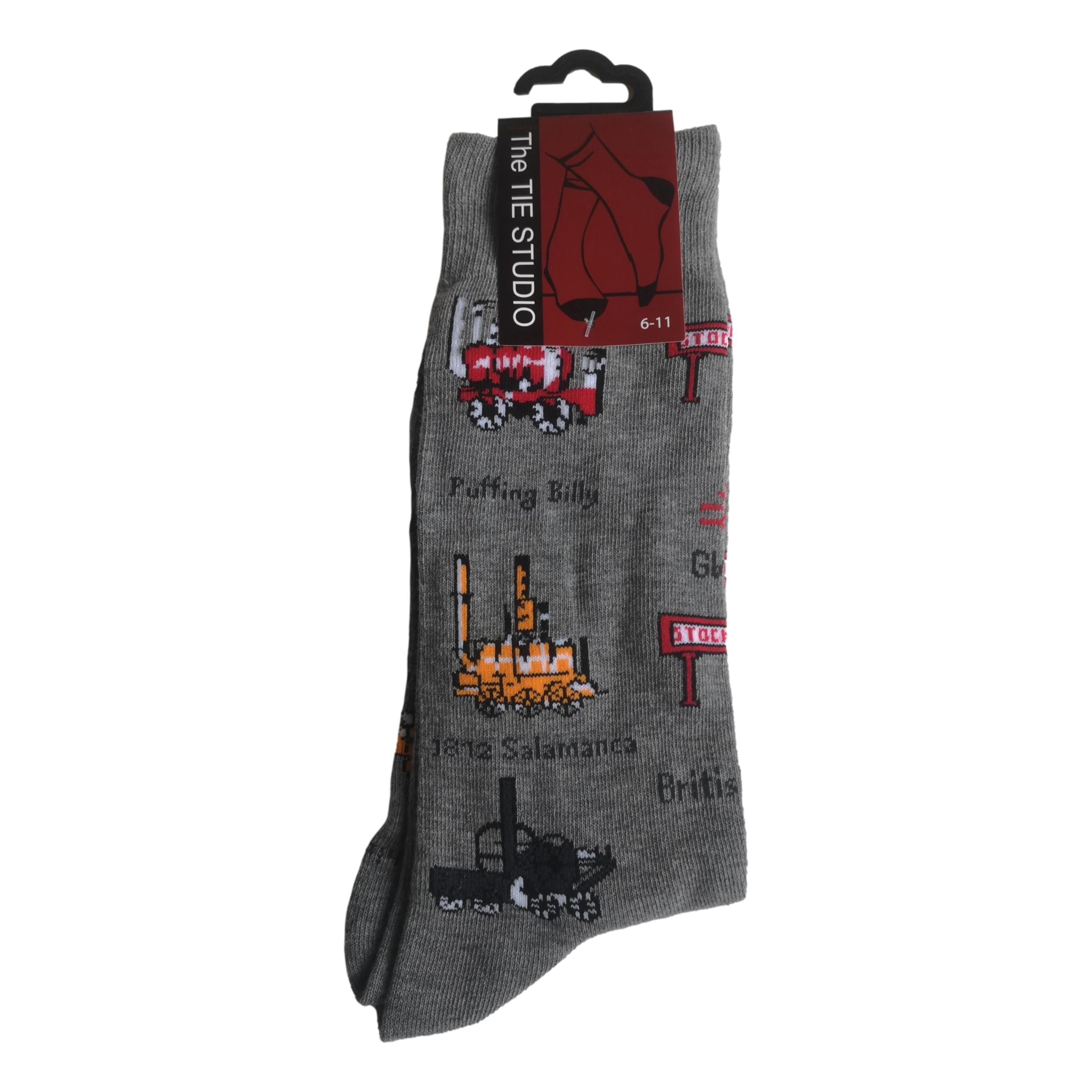 Tie Studio History of British Trains Unisex Novelty Ankle Socks Adult Size 6-11