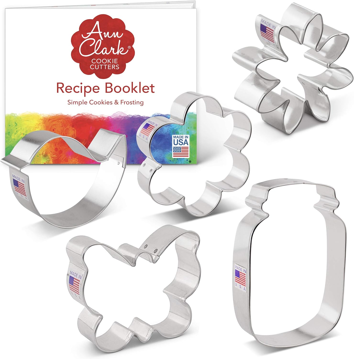 Ann Clark Cookie Cutters 5Piece Flower Garden Cookie Cutter Set with
