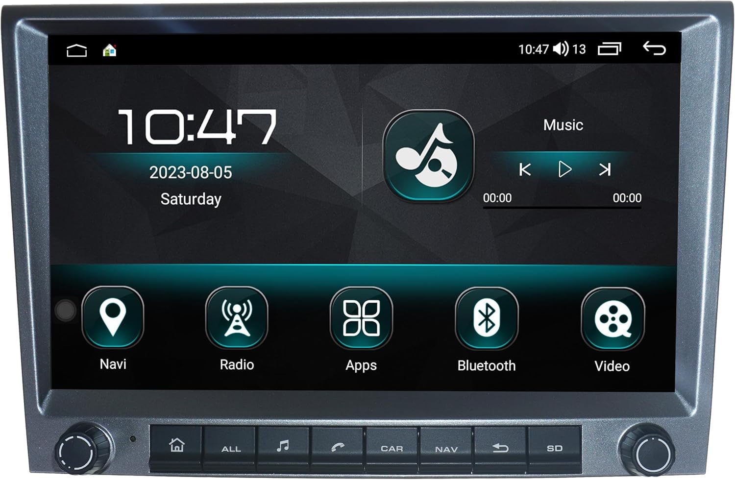 Taffio 9-inch Touchscreen Android Car Radio main display