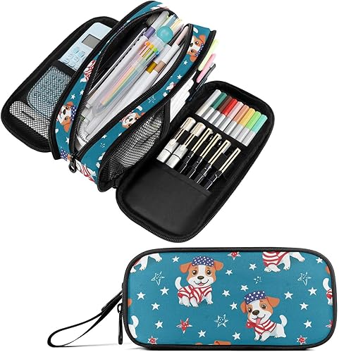 Miniatura 9 de Fustylead Estuche transparente de gran capacidad para lápices, bolsa de maquillaje multiusos, bolsa organizadora de almacenamiento para oficina