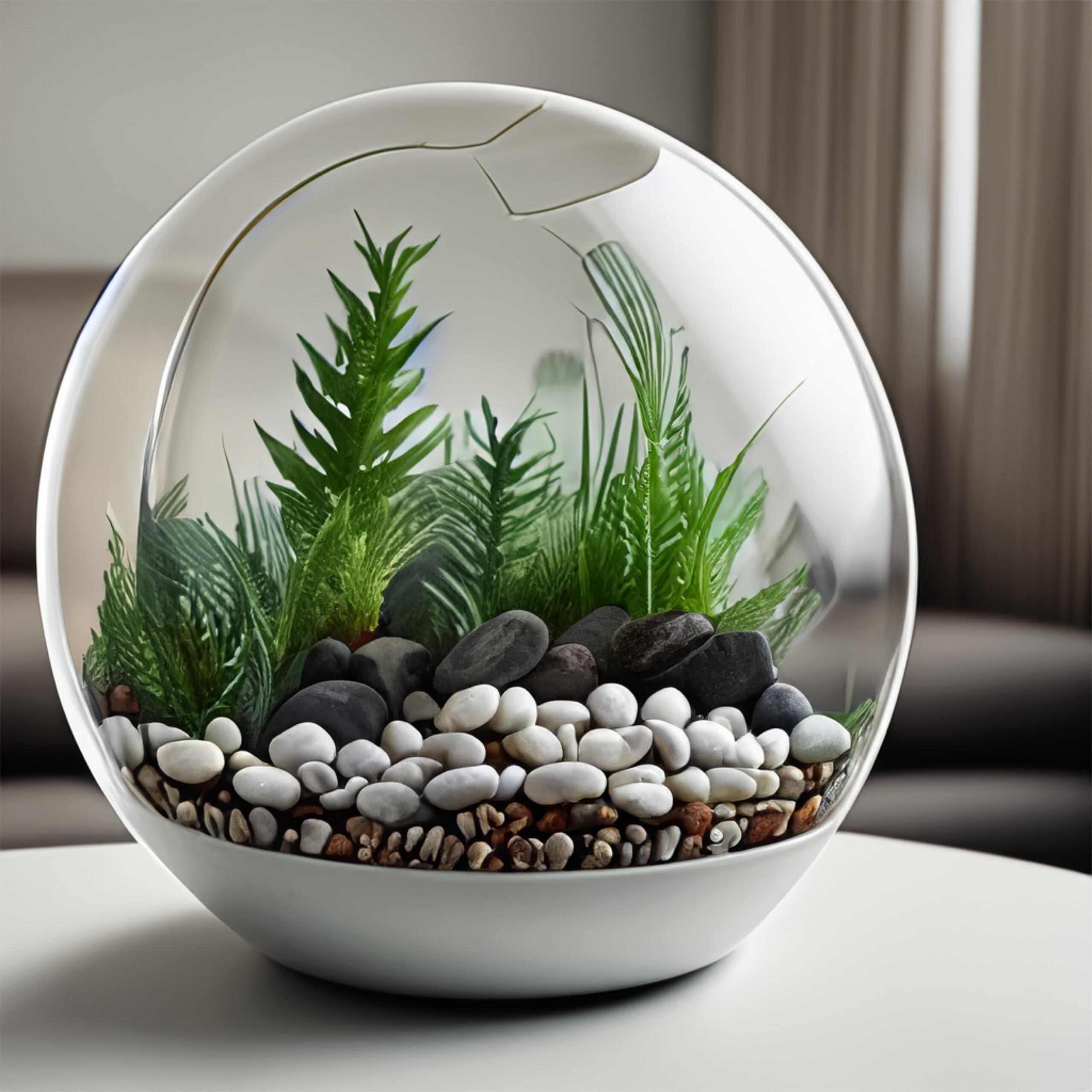 Relaxdays Sassolini Decorativi per Vasi, 5kg Sassi da Giardino, Pietre Acquario, Ghiaia Esterno, Ciottoli Piante, Bianco