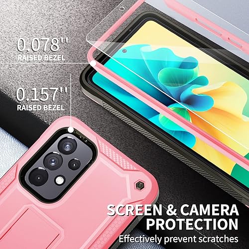 Miniatura 10 de URBANITE Funda para Samsung Galaxy A53 5G, grado militar, resistente, a prueba de golpes, con protector de pantalla de vidrio templado, soporte