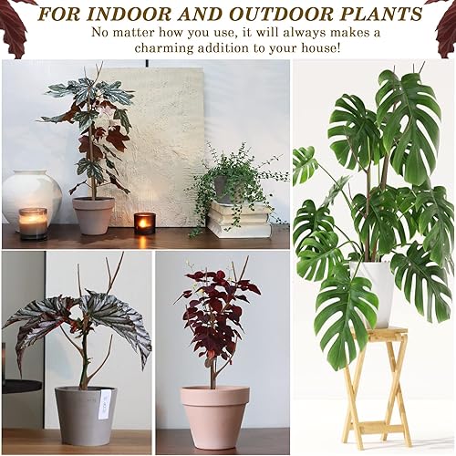 Miniatura 6 de Estacas de soporte para plantas de ramita, juego de 4, 27.5 pulgadas, enrejado desmontable para plantas en maceta, alternativa perfecta al poste de