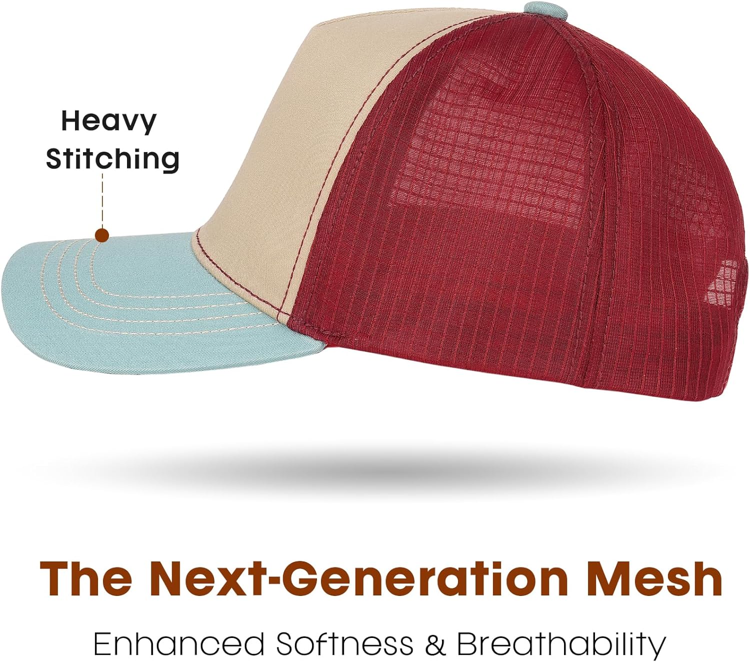 FURTALK Trucker Hat Structured Front Baseball Cap Lightweight Soft Mesh Snapback Hats for Men Women - Image 3