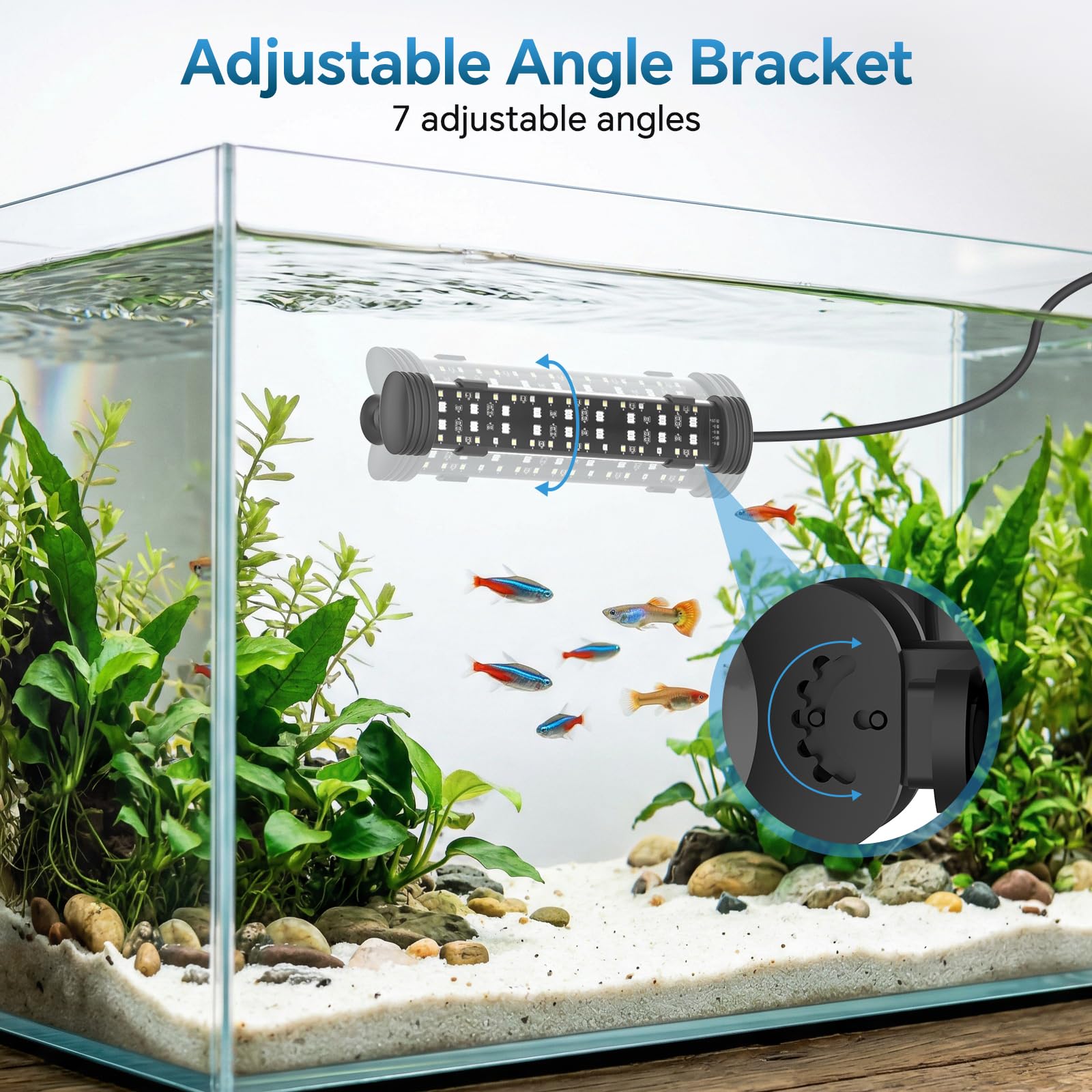 AQQA Éclairage LED pour aquarium - 36 W