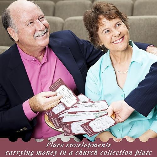 Miniatura 5 de Woanger 1000 Sobres de Ofrenda de Iglesia para Diezmos y Donaciones - Tamaño Factura - Sobres para Cheques, Efectivo para Diezmos y Ofrendas (Simple)