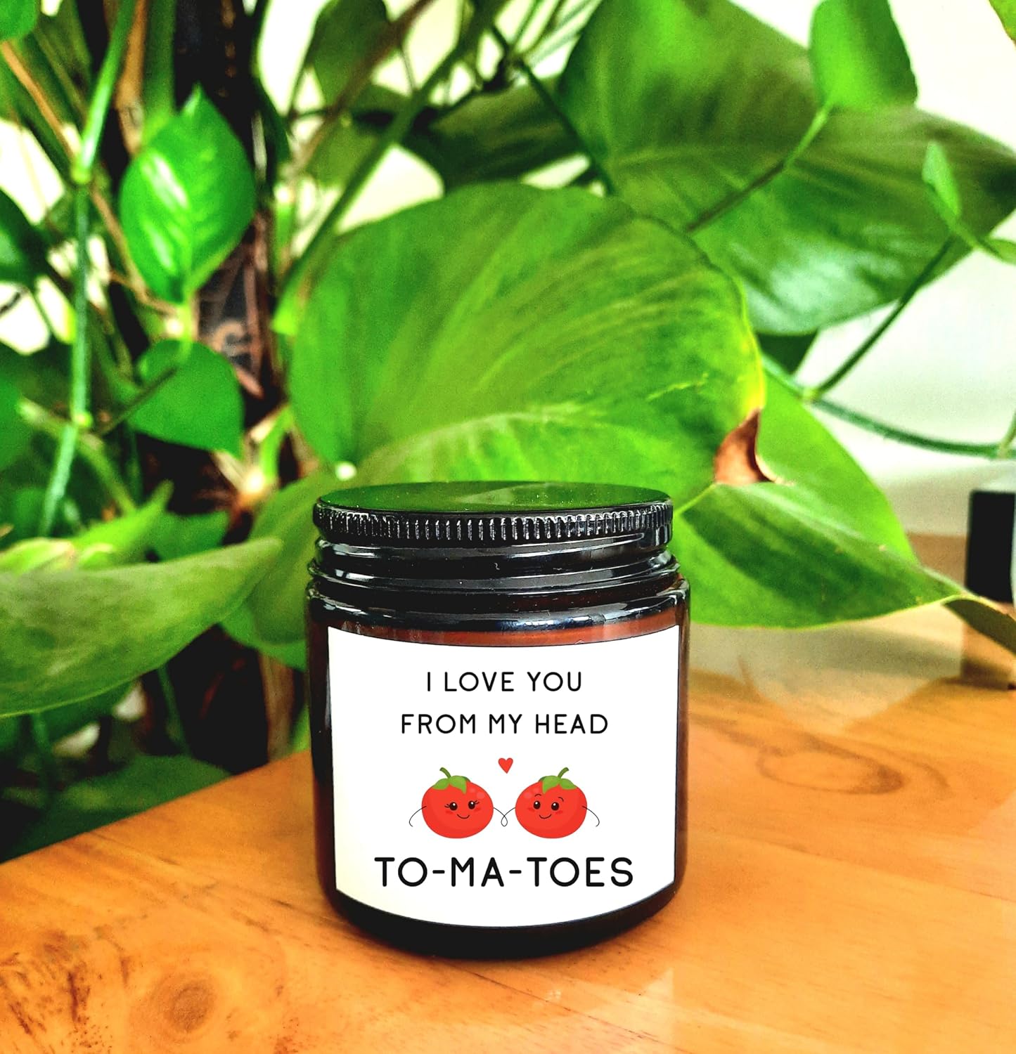 I Love You from My Head Tomatoes Candle for Friend, Women, Men, Mom, Dad, Sister on Anniversary, Wedding Ceremony, Engagement Ceremony, Birthday, Valentine's