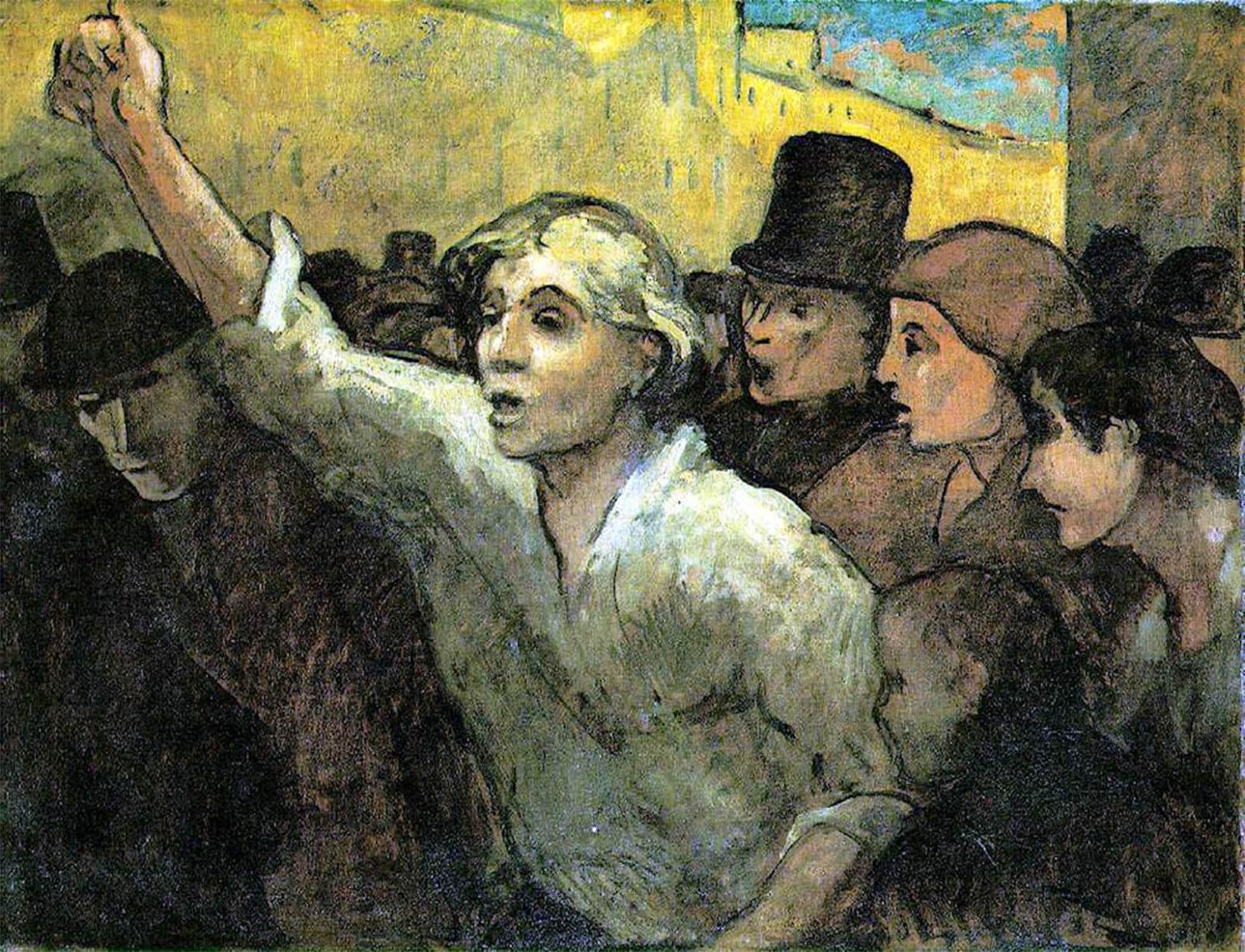 Affiche l'Insurrection Honoré Daumier, décoration murale maison 60x90cm - 5