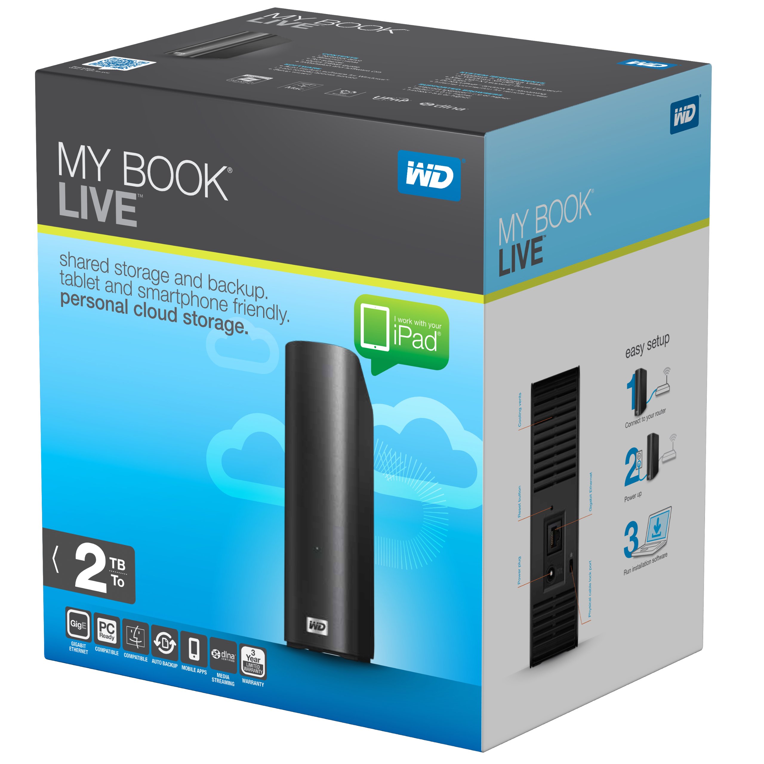 WD My Book Live 2TB Network Attached Storage : Amazon.in