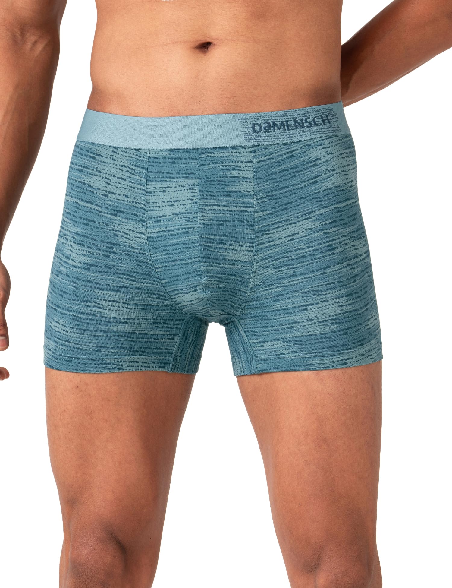 DAMENSCHRegular Fit Printed Cotton Blend Trunk Underwear Anti-Bacterial Moisture Wicking Breathable Microfibre Waistband Stretchable Deo-Cotton Trunk for Men