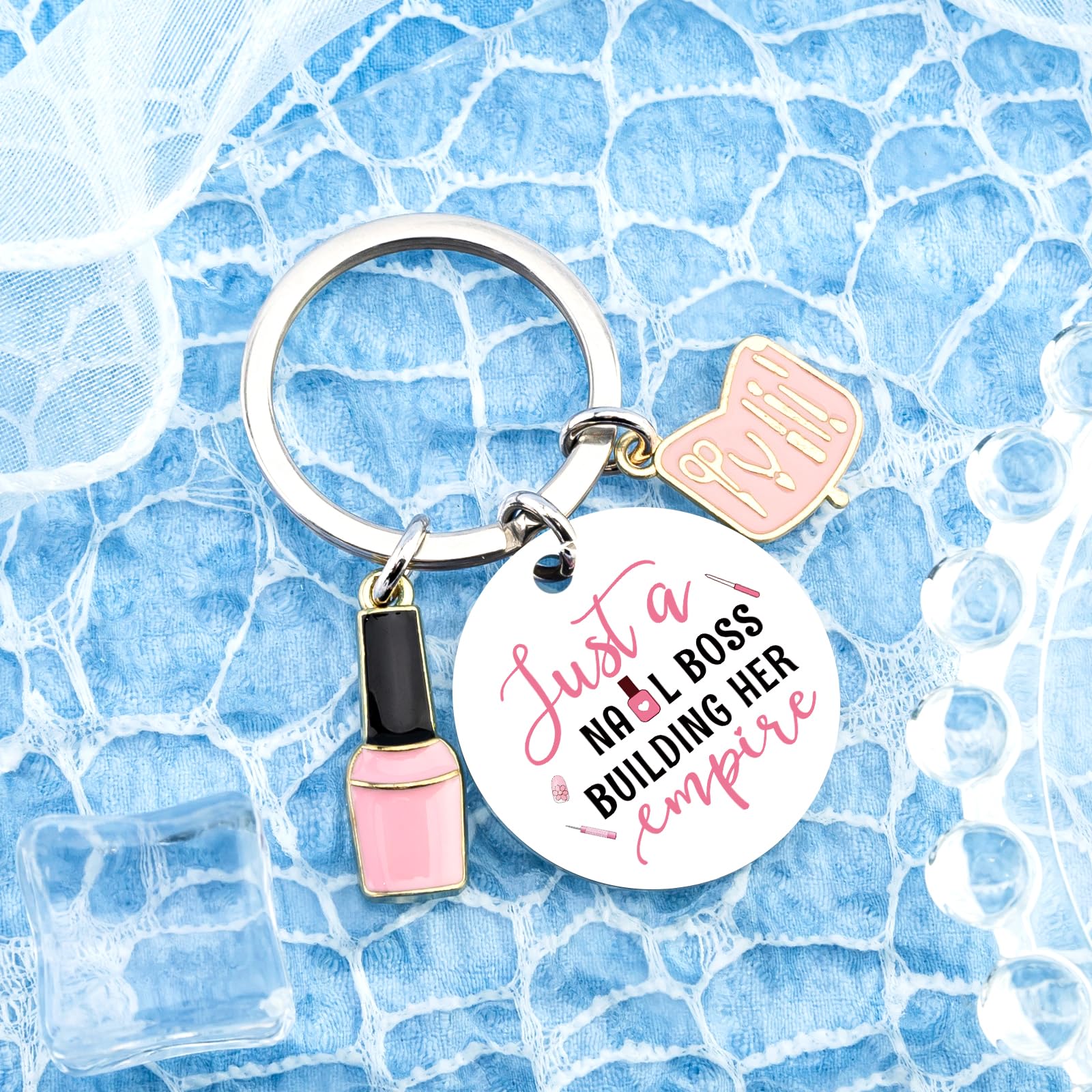 Nail Tech Gifts Manicurist Keychain Nail Accessories for Technician Nails Stuff for Techs Nails Decor Tech Must Haves for Lovers Women Essential Things for Techs Art