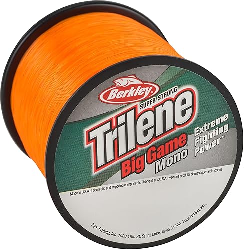 Miniatura 46 de Berkley Trilene Big Game - Sedal de pesca monofilamento Azul Acero,Naranja (Blaze Orange),Transparente,Marrón costero,Verde,Rosado coral,Solar