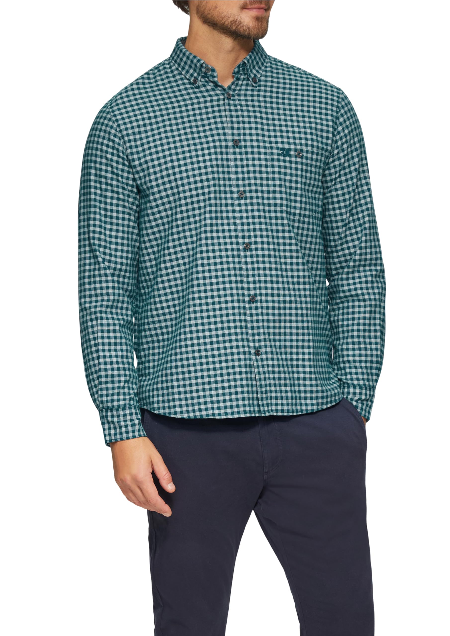 s.Oliver Regular fit: Checked Shirt with Button-Down Collar, 67n1, 3XL