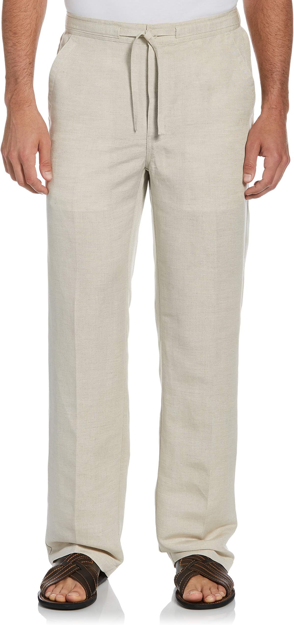 Cubavera Men's Linen-Blend Pants with Drawstring (Size Small-5x Big & Tall)