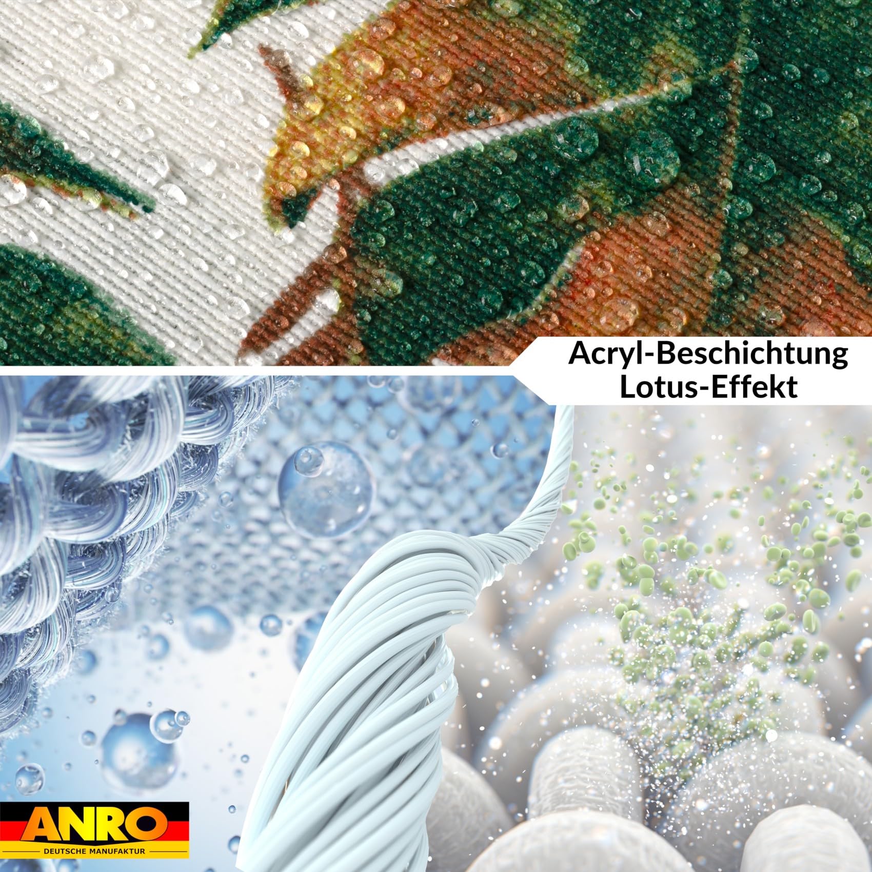 Mantel lavable, fácil de limpiar, de algodón y poliéster, antimanchas, para jardín, 350 x 140 cm, para interior y exterior