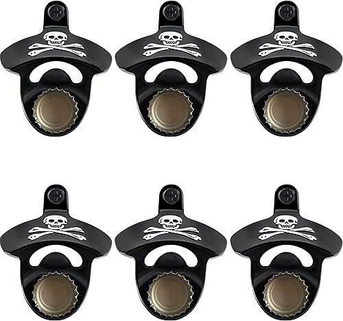 Miniatura 10 de Abrebotellas magnético retro montado en la pared, bronce antiguo, abridor de cerveza de época antigua, soporte de poste para bar, hotel, cueva de