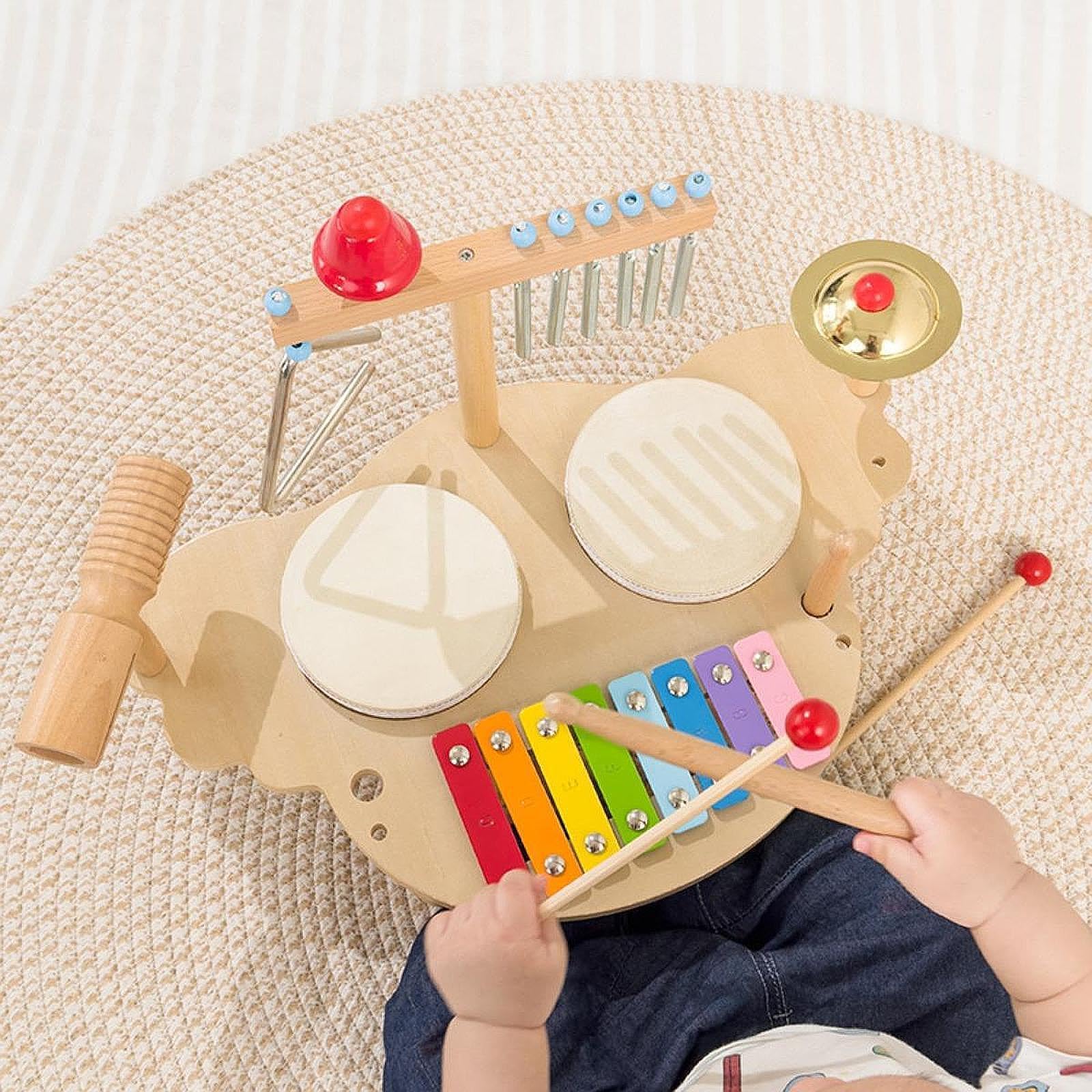 Regali di strumenti a percussione per bambine e bambini. Accendi l'immaginazione e il divertimento con i giocattoli a tamburo per bambini, migliorando