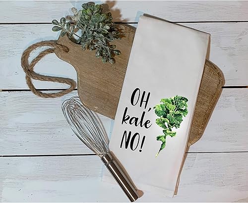 Miniatura 3 de Toalla de cocina Oh Kale NO! - Toalla de cocina con texto divertido y humorístico, ideal como regalo de inauguración de la casa, 28.0 x 28.0in, 100%