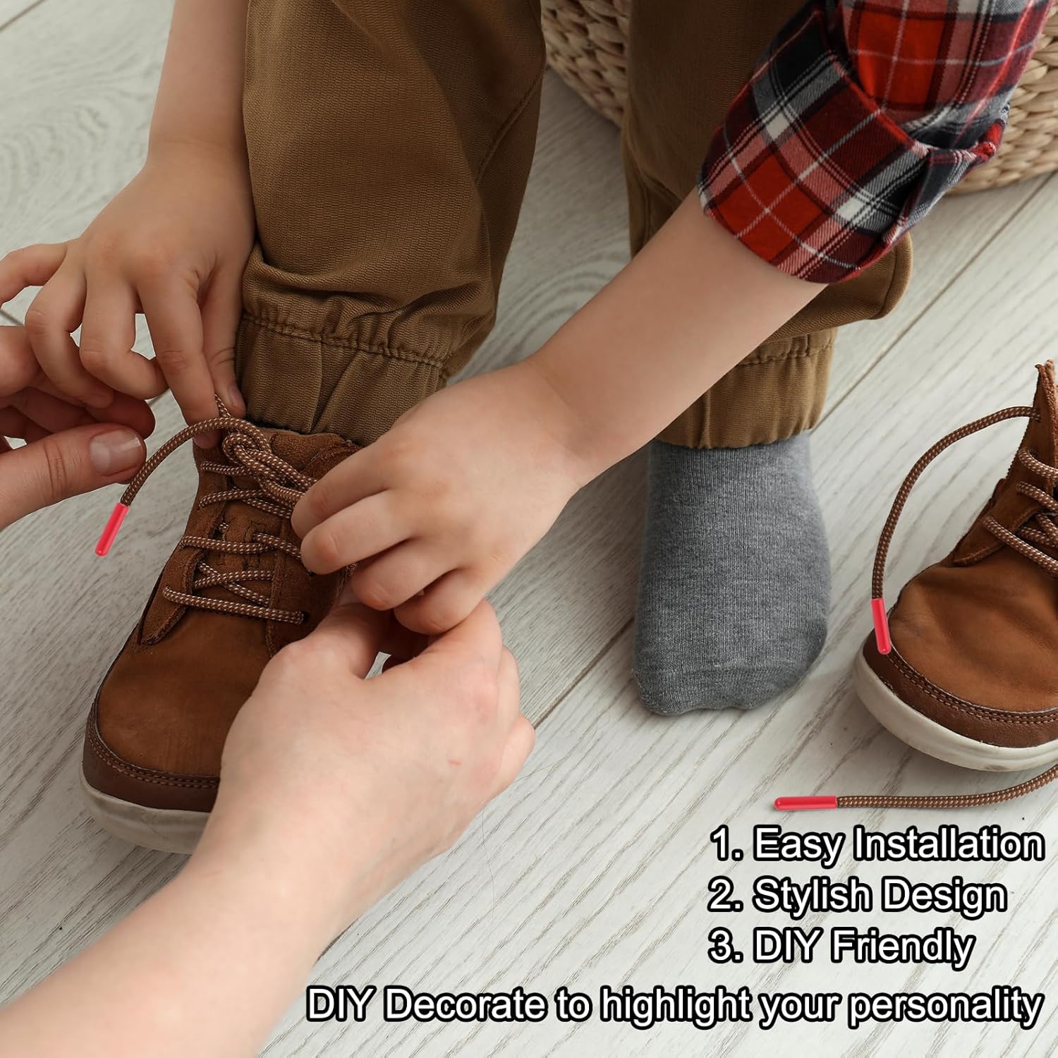 PATIKIL 12 Pcs Shoelace Tips with Screw, Alloy 25mm Cylindrical Aglets Shoes Lace Cords End Tip Cap Replacement