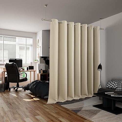 Miniatura 49 de BGment - Cortina para oscurecer habitaciones de 63 pulgadas de largo para dormitorio, cortina de ventana con bloqueo solar y aislamiento térmico