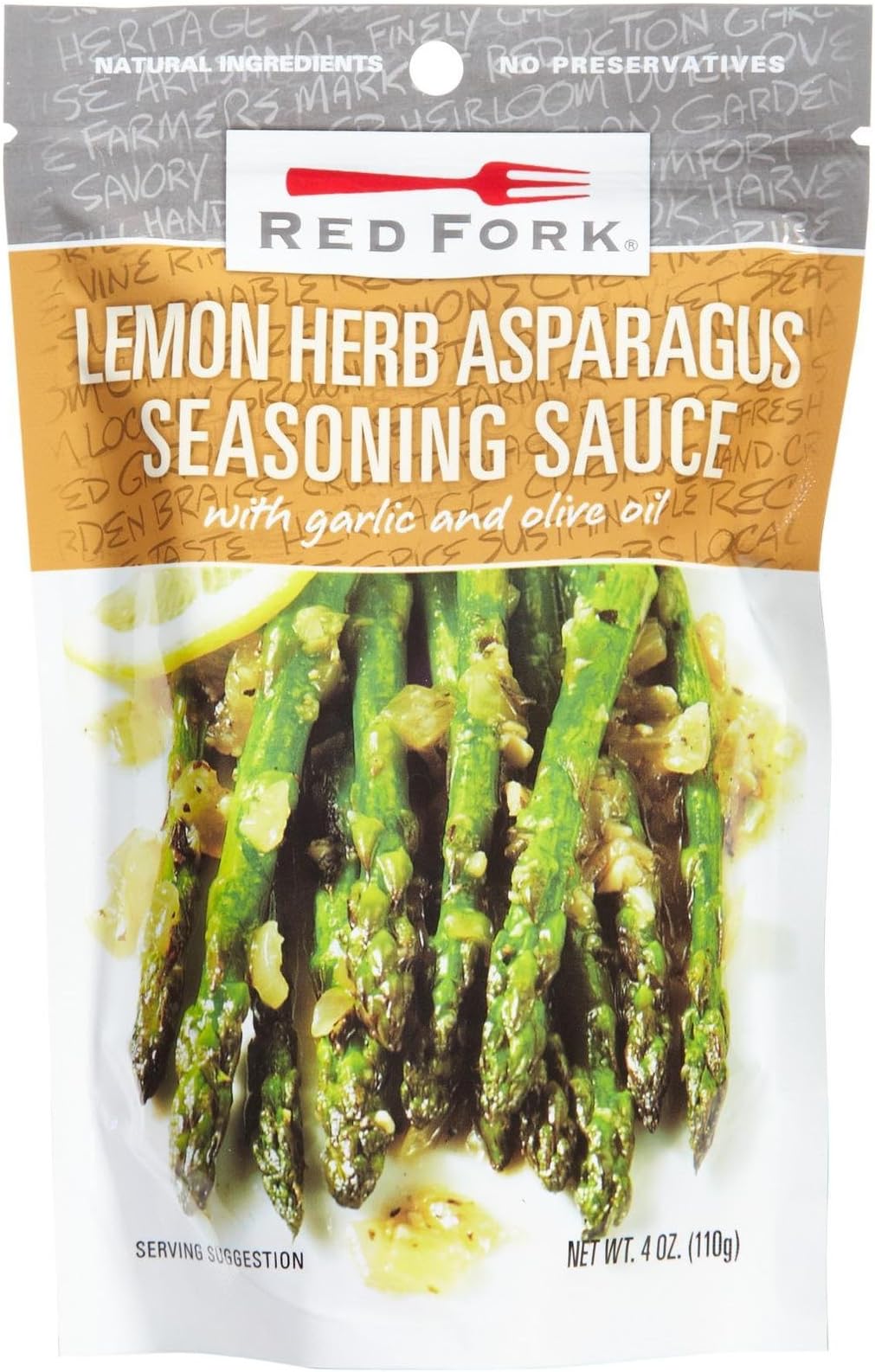 Red Fork Asparagus, Lemon Herb Sauce, 2 pk
