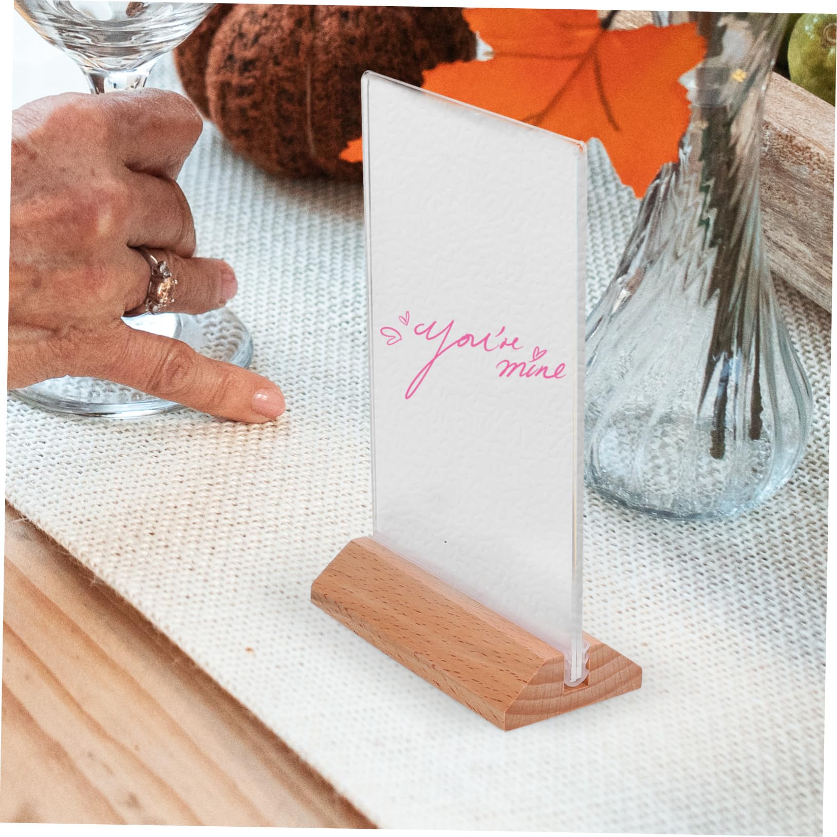 BESTYASH 6pièces Présentoir Acrylique Transparent De Table Porte-affiche Acrylique Pour Maison Bureau Restaurant Magasin