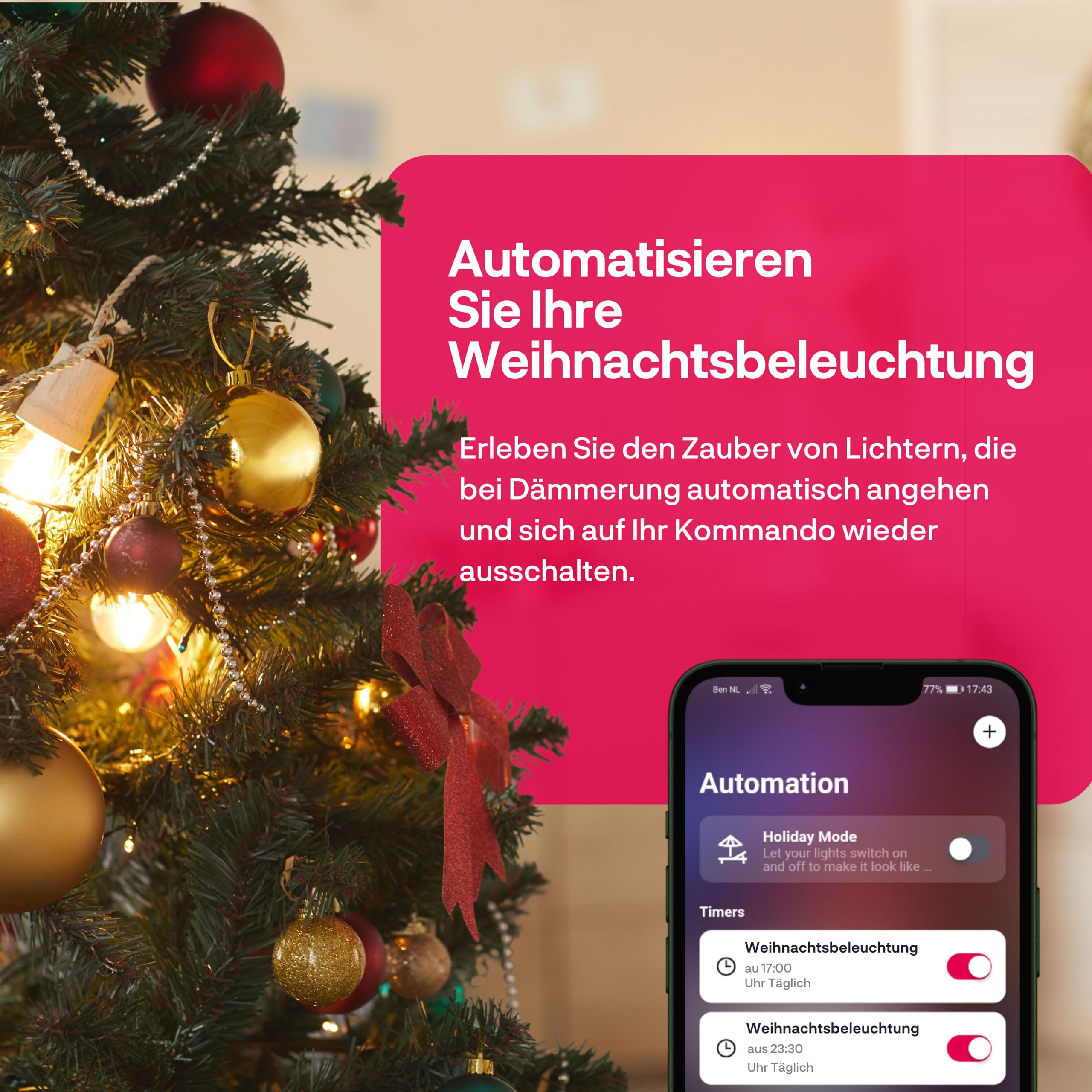 Innr Smart Plug, funktioniert mit Hue* und Alexa (Bridge erforderlich), Zigbee Repeater, 16A Steckdose mit Strommessung, 2 Stück