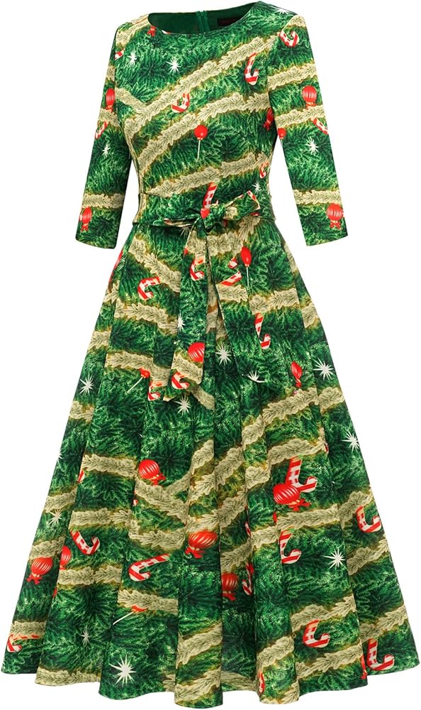 DRESSTELLS Vintage Cocktail Dress for Women, 1950s Tea Party Dresses