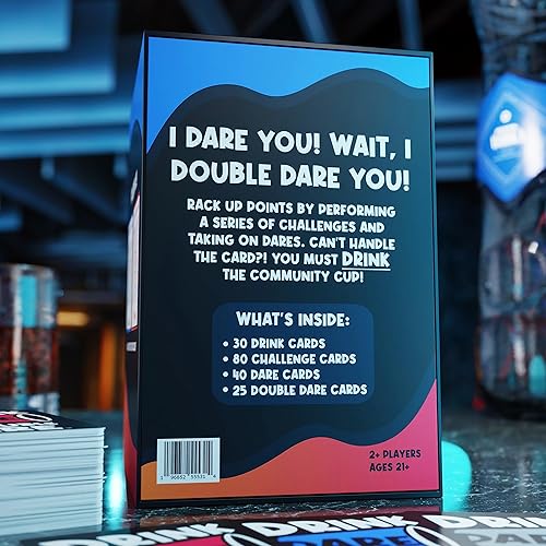 Miniatura 2 de Drink, Dare, Double Dare - Los mejores juegos de fiesta y familia para divertidas travesuras, desafíos atrevidos y doble diversión (beber, atrévete,