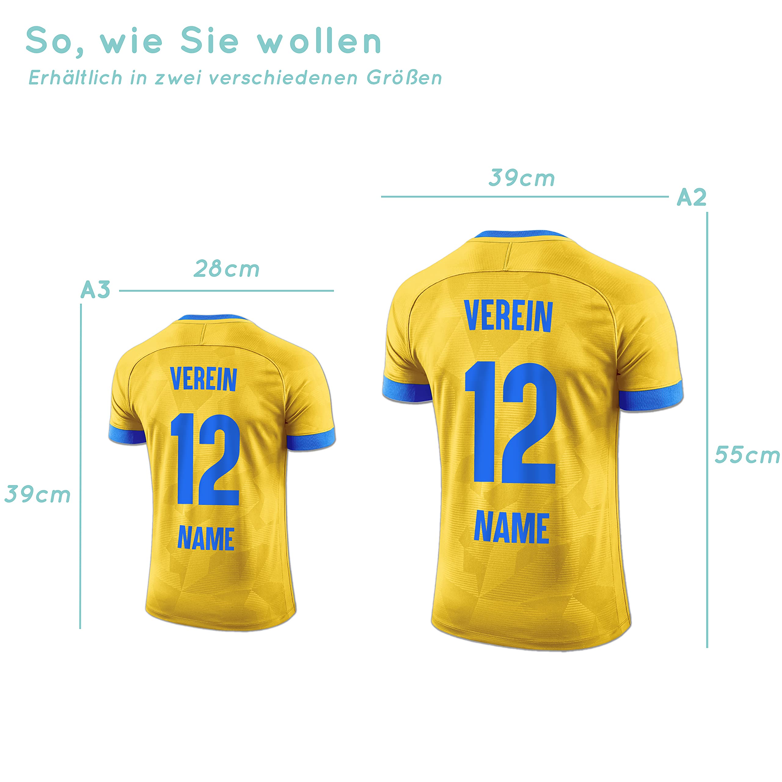 Elbeffekt Trikotlampe für Braunschweig Fans aus Holz - personalisierbares Geschenk - schenke Dein individuellen Braunschweig Fanartikel aus Echtholz