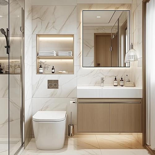 Miniatura 9 de SEIDO Jabonera para pared de ducha, jabonera de acero inoxidable 304, jabonera montada en la pared, plato de baño y cocina, bandeja para jabón de