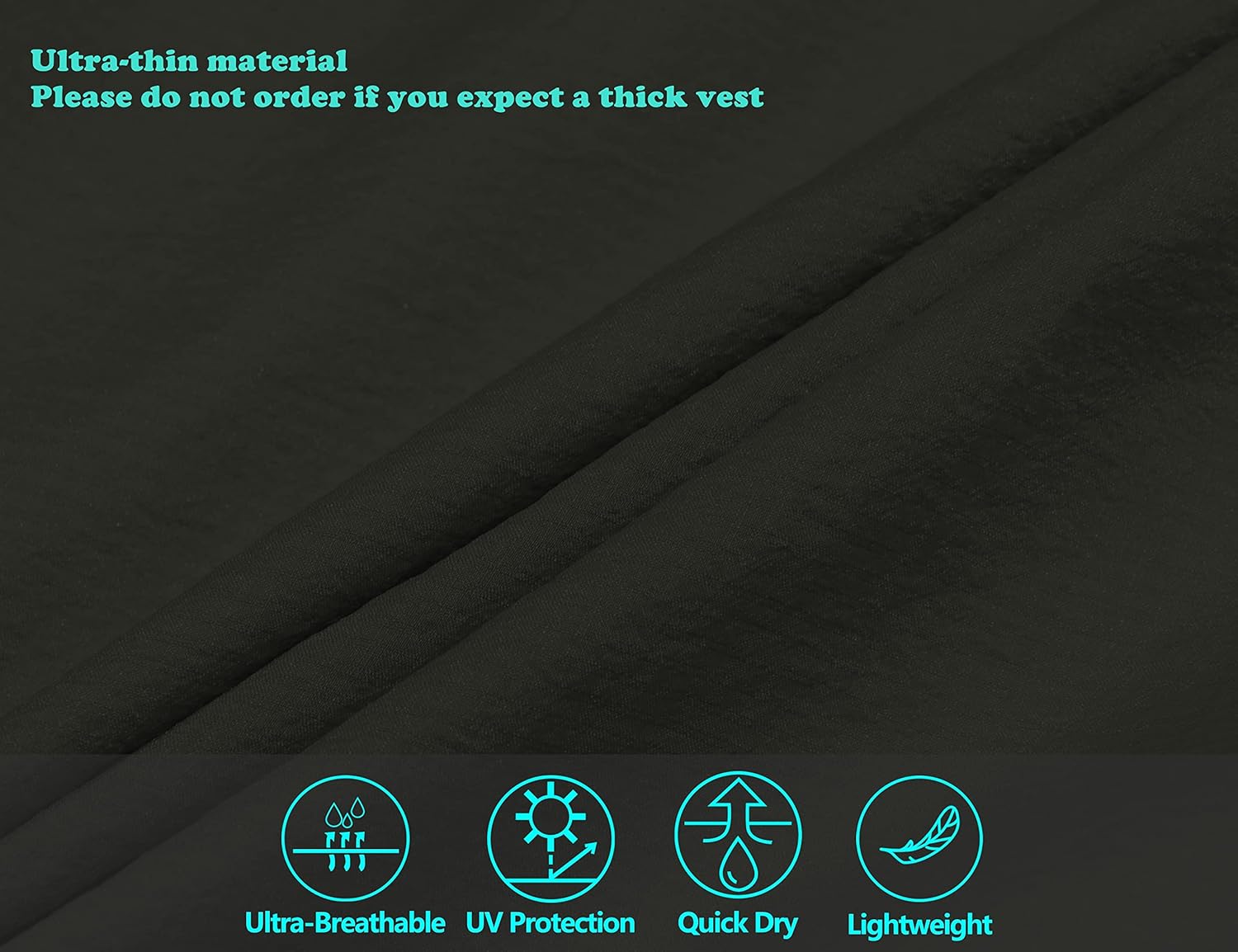 Little Donkey Andy Men's Cycling Vest Reflective Bike Vest, Ultra Lightweight Breathable Windproof Vest for Golf Running