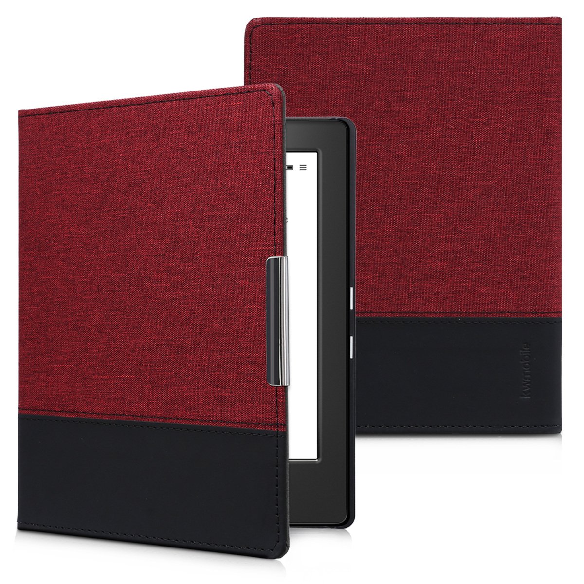 Custodia Kindle Custodia Per Kindle Paperwhite Kwmobile - Cover Flip Con Chiusura Magnetica | Bianco/Nero Con Stampa Amore Protezione Schermo - 5